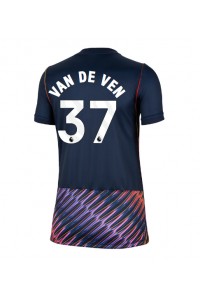 Tottenham Hotspur Micky van de Ven #37 Jalkapallovaatteet Naisten Vieraspaita 2026-27 Lyhythihainen